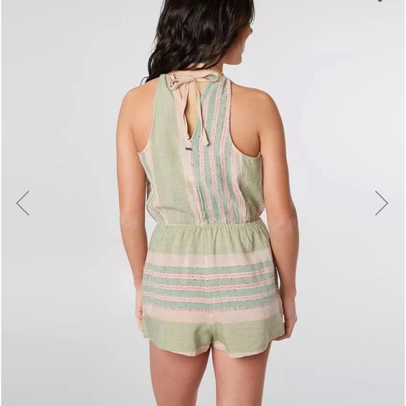 O’Neill Alex Striped Surplice Romper Urban Outfitters - Picture 9 of 10